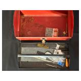 Red Metal Toolbox With Contents