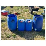 Blue Plastic Storage Containers