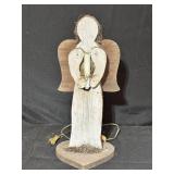 Wooden Angel Figure with Electric Lighting