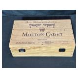 Wooden Mouton-Cadet Wine Box