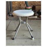 Metal Stool with Padded Seat