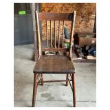 Wooden Spindle-Back Wooden Chair