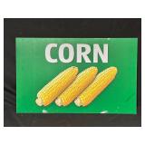 Green Sign With Corn Illustration