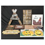 Decorative Wooden and Framed Plaques