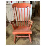 Tell City Chair Company Red Rocking Chair