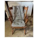 Wooden Rocking Chair with Cushion