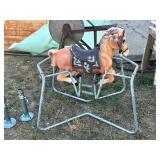 Rocking Horse on Metal Frame with Springs
