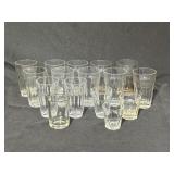 Clear Glass Drinking Cups