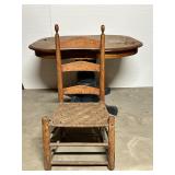 Rustic Wooden Ladder Back Chair