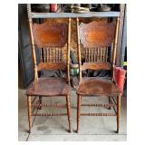 Ornately Carved Wooden Chairs