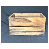 Wooden Slatted Storage Crate With Handles