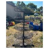 Metal Rotating Wire Basket Organizer