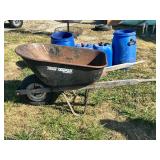 True Temper Wheelbarrow with Single Wheel