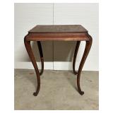 Wooden Table with Curved Legs