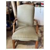 Upholstered Accent Chair with Wooden Frame
