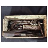 Metal Box with Assorted Tools