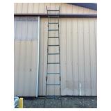 12-Foot Metal Ladder With Support Hooks