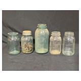 Five Ball Mason Jars