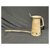 Vintage Metal Oil Can with Spout