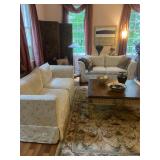 Off-White Sofa and LoveSeat