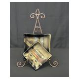 Decorative Square Plates with Iron Stand