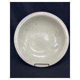 Green Crackle Glazed Ceramic Plate