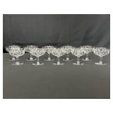 10 Crystal Coupe Glasses