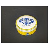 Vista Alegre Porcelain Box with Floral Design