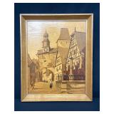 German Wood Inlay of Marcus Tower