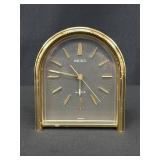 Seiko Quartz Gold-Tone Table Clock