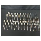 Silver ware Set with Rose Design