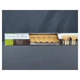 Bamboo Tie Rack with 16 Hooks