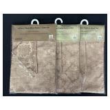 Three 8-Piece Medallion Table Linen Set