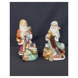Ceramic Santa Figurines