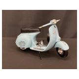 Die-Cast Model Vespa Scooter in Light Blue