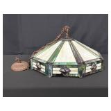 Stained Glass Pendant Hanging Light Fixture