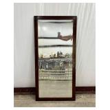 Rectangular Mirror with Wooden Frame