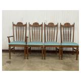Four Wooden Dining Chairs