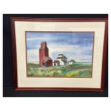 Framed Watercolor Painting by Opal Murphy