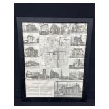 Richmond, IN 1884 Architecture Print