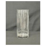 Clear Cylindrical Glass Vase