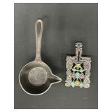 Cast Iron Ladle and Trivet Set