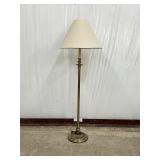 Brass Floor Lamp With Fabric Shade
