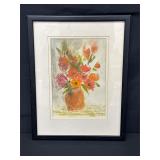 Framed Monoprint by Thelma Frame