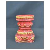 Red and Gold Decorative Candle Holder