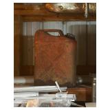 Rustic Metal Jerry Can with Handle