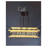Wood and Metal Hanging Light Fixture