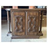 Wooden Cabinet With Decorative Doors