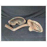 Two Cast Iron Tractor Seats