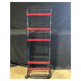 Metal Retail Display Rack With Shelves